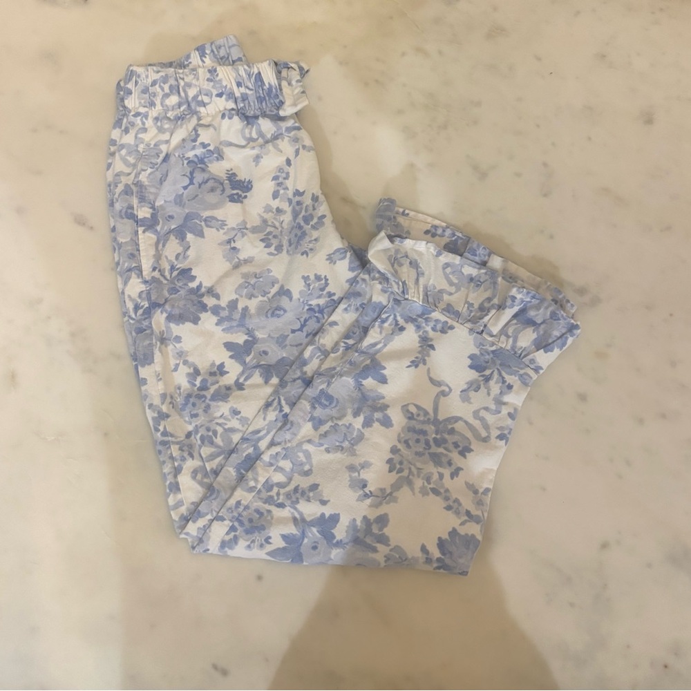 Pottery Barn Teen LoveShackFancy Flannel pajama set Blue - Picture 4 of 7